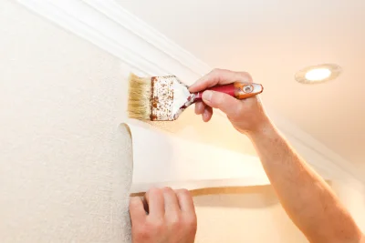 Pose de papier peint à Avajan — revêtements muraux et toiles de verre